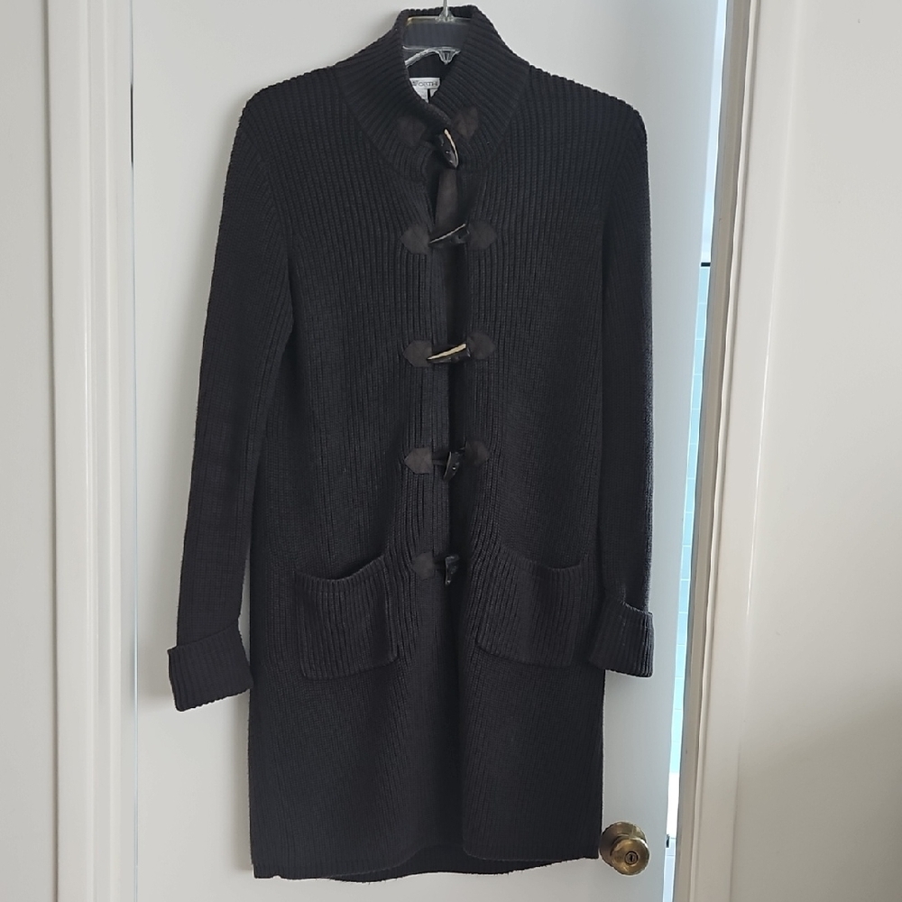 Brown knit Worth cardigan coat - Picture 2 of 6